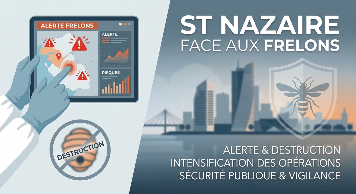 St Nazaire face aux frelons : alerte et destruction des nids