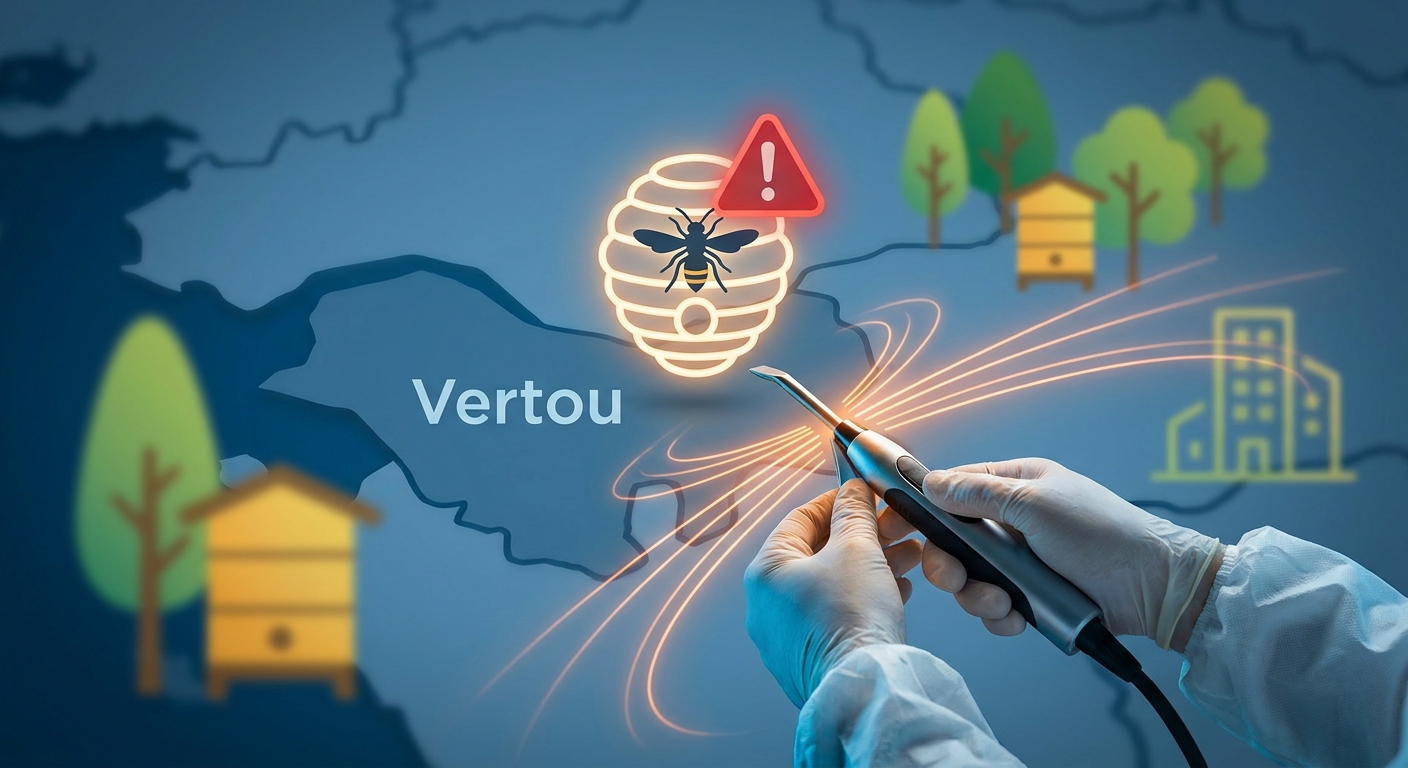 Vertou : Urgence Destruction Nid de Frelon Asiatique