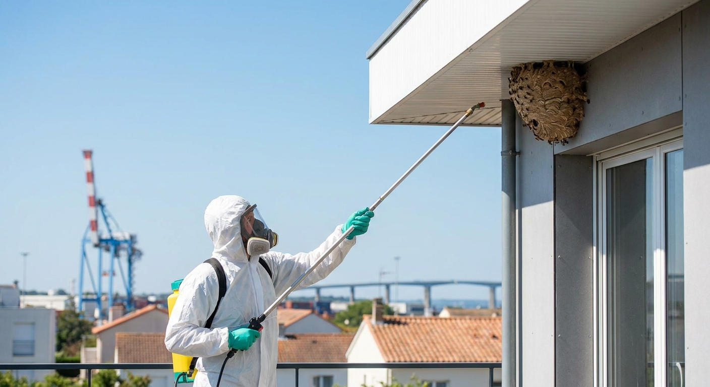Destruction Nid Guêpes St Nazaire : Urgence Estivale