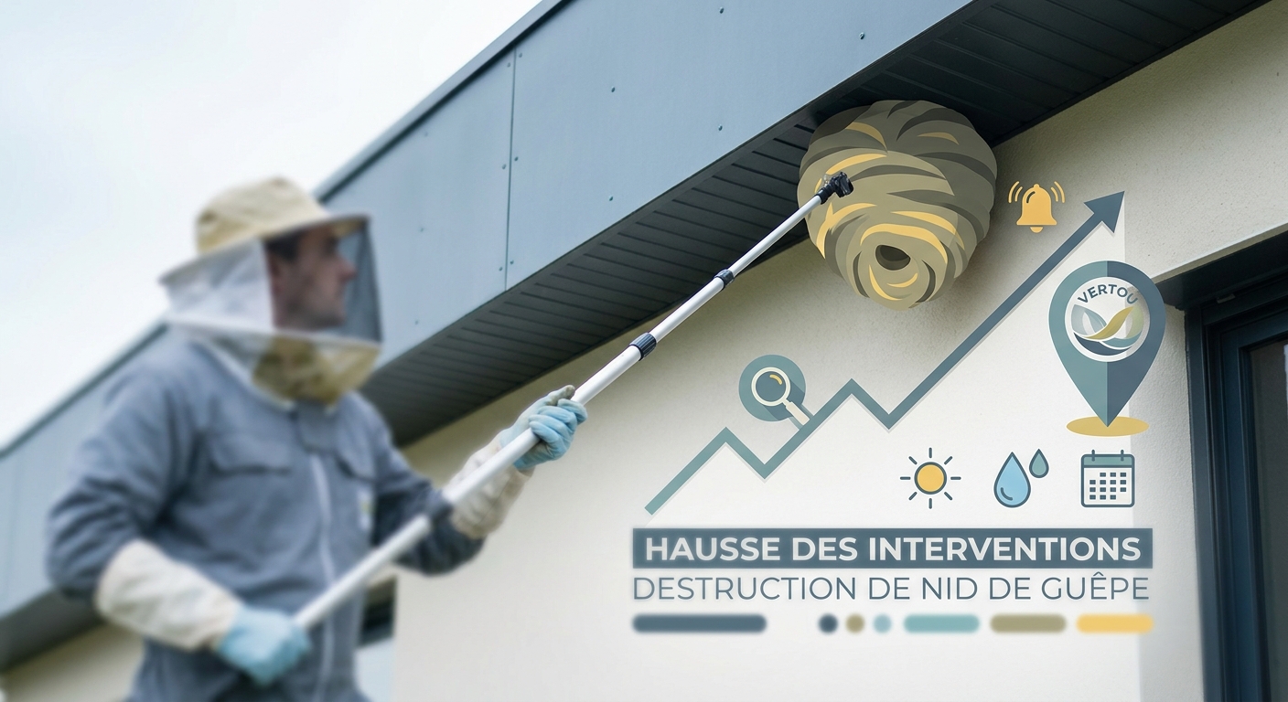 Vertou : Hausse des Interventions en Destruction Nid de Guêpe